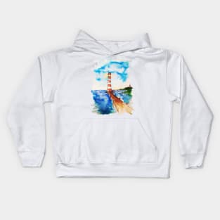 Vacation at the lighthouse Kids Hoodie